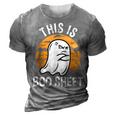 This Is Boo Sheet Funny Ghost Costume Women Men Halloween  3D Print Casual Tshirt Grey