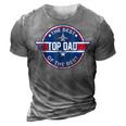 Top Dad The Best Of The Best Cool 80S 1980S Fathers Day 3D Print Casual Tshirt Grey