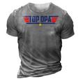 Top Opa Personalized Funny 80S Dad Humor Movie Gun Gift For Mens 3D Print Casual Tshirt Grey