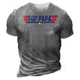 Top Papa Personalized Funny 80S Dad Humor Movie Gun Gift For Mens 3D Print Casual Tshirt Grey