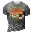 Vintage Best Boxer Dog Dad Ever Fist Bump Funny Boxer Lover Gift For Mens 3D Print Casual Tshirt Grey