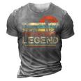 Vintage Dad The Man The Myth The Archery Legend Father Day 3D Print Casual Tshirt Grey