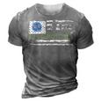 Vintage Usa American Flag Proud To Be An Army Aunt Military 3D Print Casual Tshirt Grey