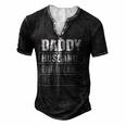 Daddy Husband Engineer Hero Fathers Day Men's Henley T-Shirt Black