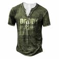 Daddy Husband Engineer Hero Fathers Day Men's Henley T-Shirt Green