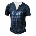 Daddy Husband Engineer Hero Fathers Day Men's Henley T-Shirt Navy Blue