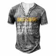 For A Father And Husband Engineer Men's Henley T-Shirt Grey