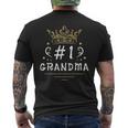 1 Grandma Grandmother Grandmom Granny Grandparent Mens Back Print T-shirt