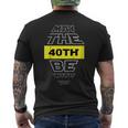 40Th Birthday May The 40Th Be With You Fortieth Bday V2 Men's Back Print T-shirt