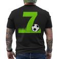 7Th Birthday Soccer For 7 Years Old Men's Back Print T-shirt