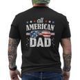 All American Dad 4Th Of JulyFathers Day Mens Back Print T-shirt