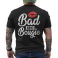 Womens Bad Melanin Bougie Black History Junenth African Melanin Men's Back Print T-shirt