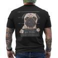 Bad Puggy Charge You Dont Wanna Know Dog Dad Pug Lover Men's Back Print T-shirt