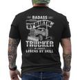 Badass By Birth Trucker By Choice Legend By Skill Men's T-shirt Back Print