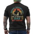 Mens Barrel Racing Lover Vintage Barrel Racing Dad Fathers Day Men's T-shirt Back Print