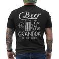 Beer Me Im The Grandpa Of The Bride Happy Wedding Marry Day Mens Back Print T-shirt
