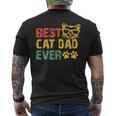 Best Cat Dad Ever Funny Design Cat Daddy Fathers Day 2023 Mens Back Print T-shirt