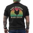 Best Chicken Dad Ever For Men Fathers Day Mens Back Print T-shirt