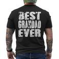 Best Grandad Ever Papa Dad Fathers Day Men's Back Print T-shirt