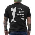 Best Grandpa By Par Golf Christmas Men's Back Print T-shirt