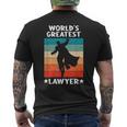 Best Lawyer Ever Worlds Greatest Lawyer Mens Back Print T-shirt