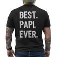 Mens Best Papi Ever Fathers Day Men's Back Print T-shirt