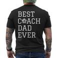Best Soccer Coach Dad Ever Coaching Men's Back Print T-shirt