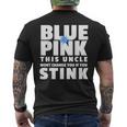 Blue Or Pink This Uncle Wont Change You If You Stink Mens Back Print T-shirt
