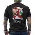 Born Name Gift Santa Born Mens Back Print T-shirt