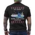 Byebuddyhopeyou Find Your Dad Whale Ugly Xmas Sweater Mens Back Print T-shirt