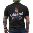 Cheers And Beer Men's Back Print T-shirt