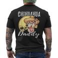 Chihuahua Daddy Dog Dad Father Gift Mens Back Print T-shirt