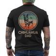 Chihuahua Dog - Vintage Chihuahua Dad Men's T-shirt Back Print