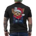 Christmas Yorkie Puppy Named Lola I Keep In My Pocket Mens Back Print T-shirt