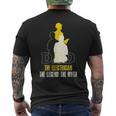 Dad Electrician Fathers Day Electrical Engineer Lineman Men's T-shirt Back Print