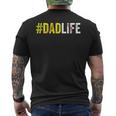 Dad Life Softball Daddy Baseball Sports Lover Fathers Day Men's T-shirt Back Print