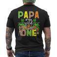Dad Of The Wild One Zoo Birthday Safari Jungle Animal Mens Back Print T-shirt