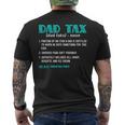 Dad Tax Dad Tax Definition Fathers Day Men's T-shirt Back Print