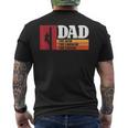 Dad The Man The Lineman The Legend Electrician Mens Back Print T-shirt