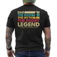 Dad The Man The Myth The Rugby Legend Gift For Mens Mens Back Print T-shirt