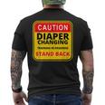 Daddy Diaper Kit New Dad Survival Dads Baby Changing Outfit Men's Back Print T-shirt
