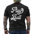 Dallas Lions Baseball - Play Ball Men's Back Print T-shirt