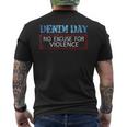 Denim Day Awareness - No Excuse For Violence Novelty Shirts Men's Back Print T-shirt