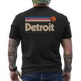 Detroit Basketball B-Ball City Michigan Retro Detroit Men's T-shirt Back Print