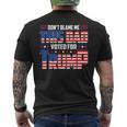 Dont Blame Me This Dad Voted For Trump Support 4Th Of July Mens Back Print T-shirt