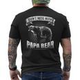 Dont Mess With Papa Bear Dad Camping Grizzly Camper Camp Men's T-shirt Back Print