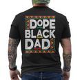 Dope Black Dad Junenth African American Pride Freedom Day Mens Back Print T-shirt
