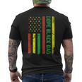 Dope Black Dad Junenth Flag Pride African American Gift For Mens Mens Back Print T-shirt