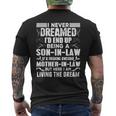 I Never Dreamed Of Being A Son In Law Awesome Mother In LawMen's Back Print T-shirt