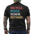 Earth Day Saying For Earth Lovers Tree Huggers Men's Back Print T-shirt